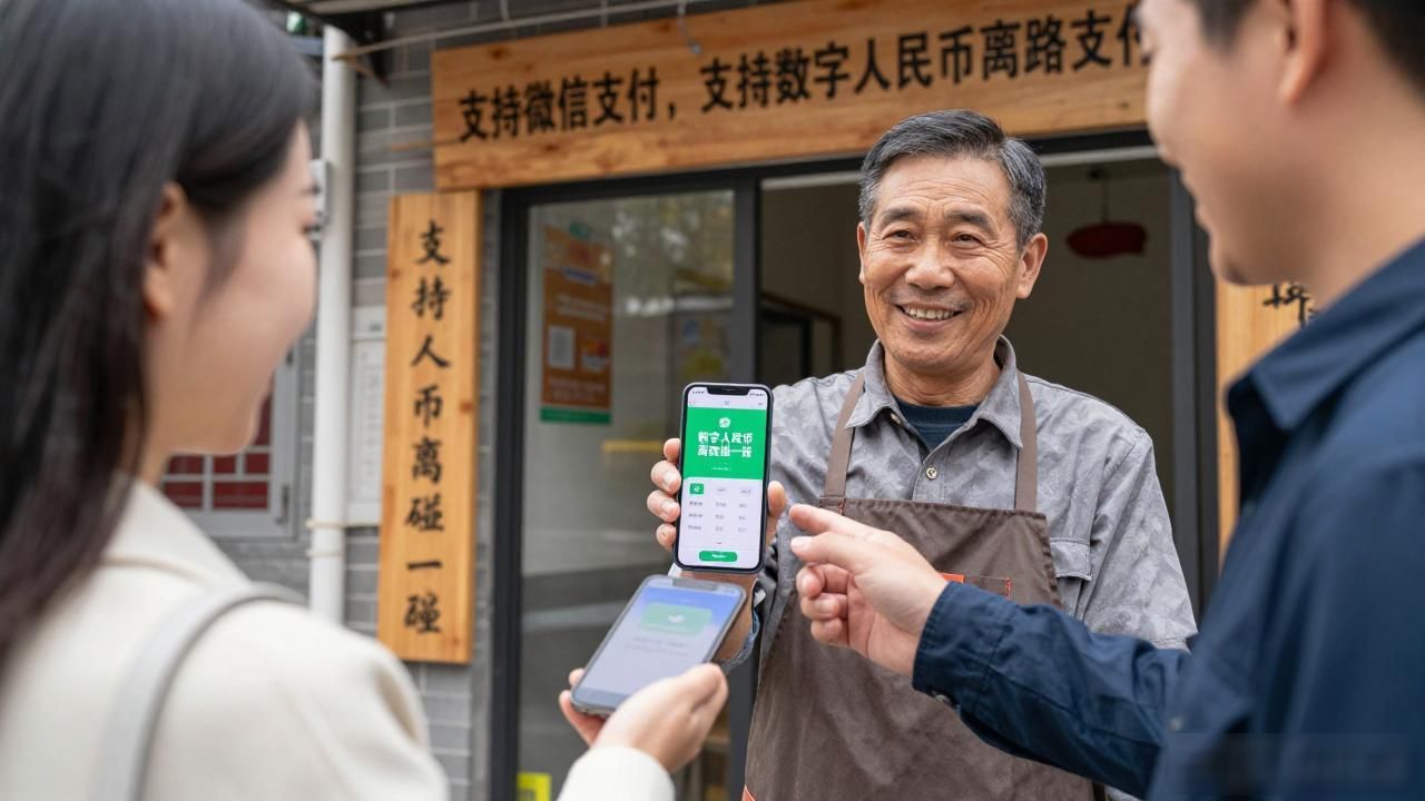 微信支持数字货币_数字人民币离线支付功能_便利店数字人民币使用