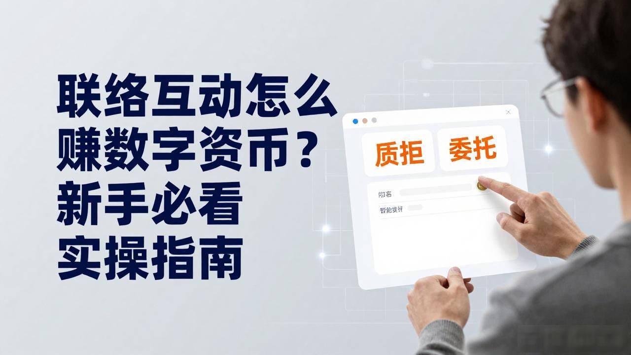 联络互动增加数字货币_社交互动获币_低成本参与加密世界