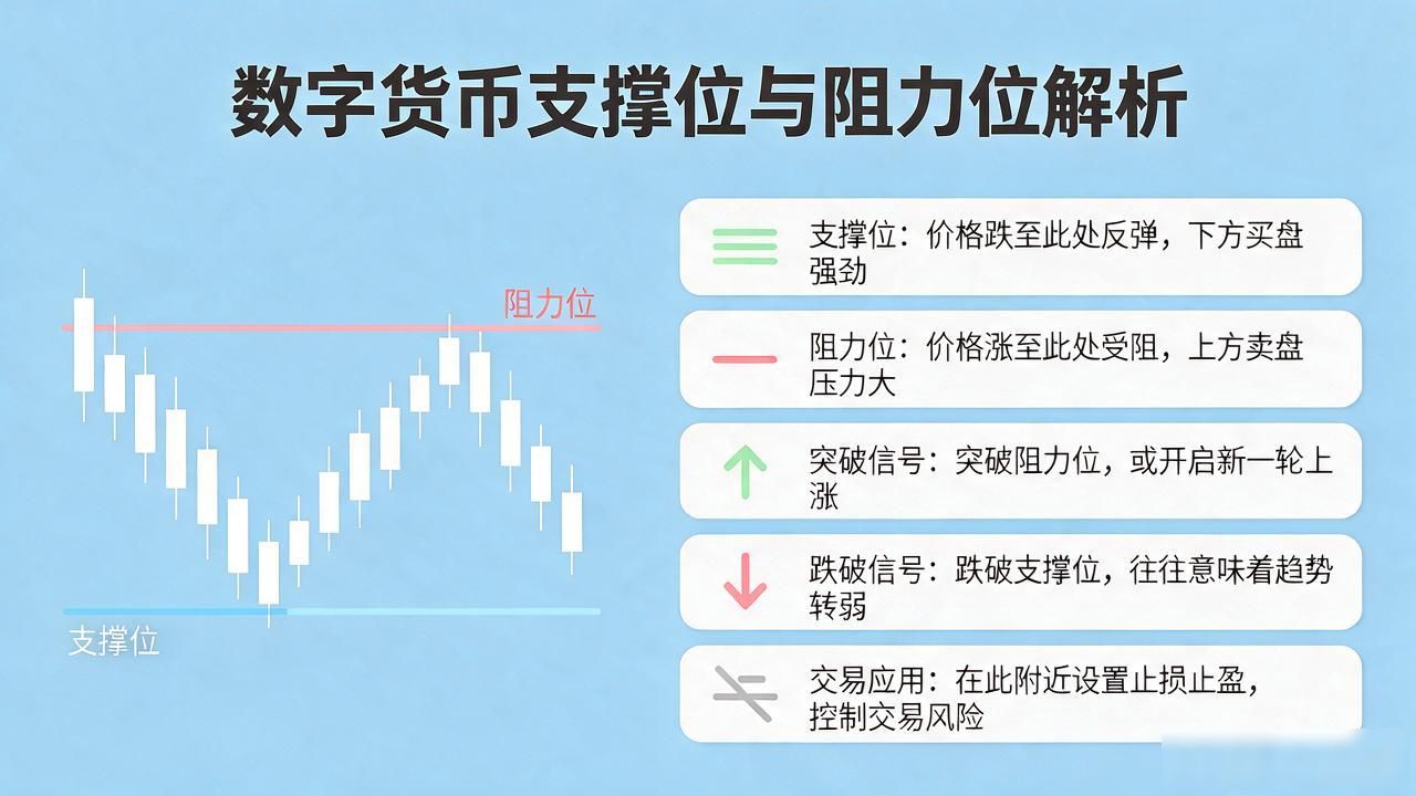 支撑阻力位交易策略_数字货币图表数据分析_数字货币K线图分析